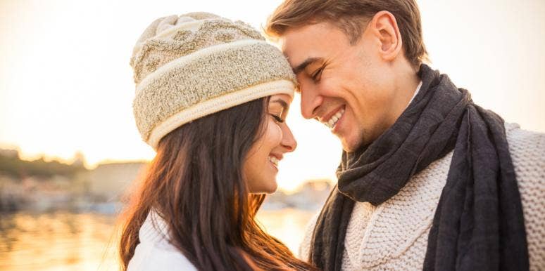 When Is The December 2021 New Moon In Sagittarius? How This Lunar Energy Affects Love Horoscopes For All Zodiac Signs couple smiling