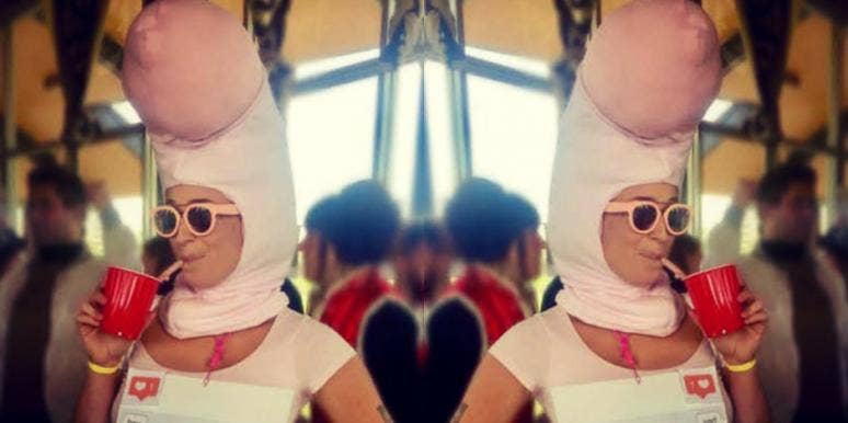 This Woman Dressed As An Unsolicited D*ck Pic And The Costume Is Amazing unsolicited d*ck pic costume