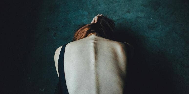 The "Diet" Nobody Talks About: I Starve Myself To Be Skinny back of skinny woman