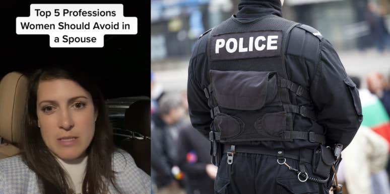 Divorce Lawyer Starts Debate After Revealing Top 5 Professions That Women Should Avoid In Spouses Divorce lawyer TikTok, police officer