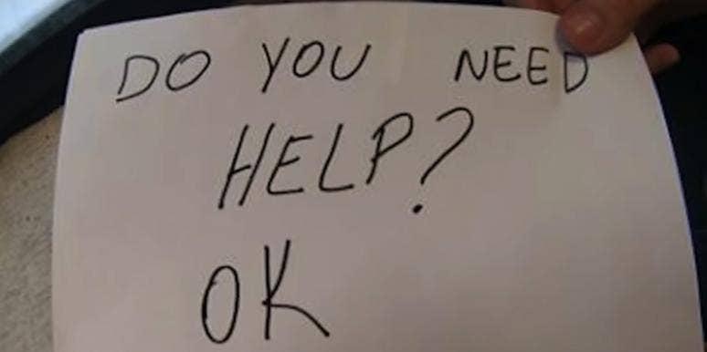 "Do You Need Help? Ok" sign "Do You Need Help? Ok" sign