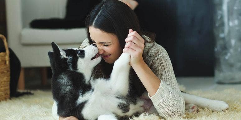 My Ex Broke My Heart. My Dog Healed It. woman and a dog