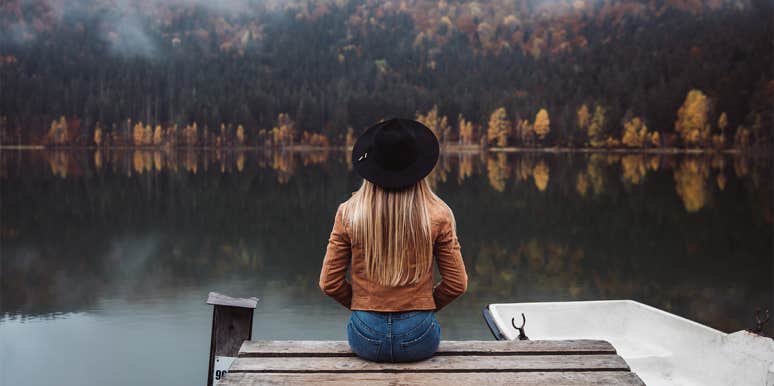 Even Though I Don't Have A Relationship With My Dad, I Am Not Fatherless woman sitting on dock