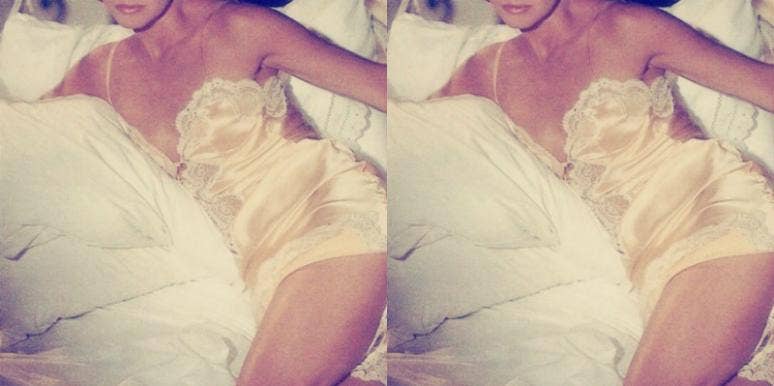 woman laying in lingerie woman laying in lingerie