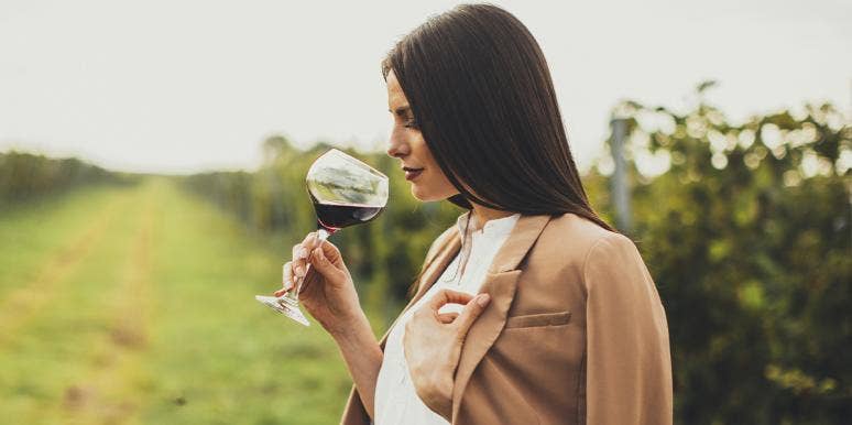 This Kind Of Red Wine Makes You Attractive To Women woman drinking red wine