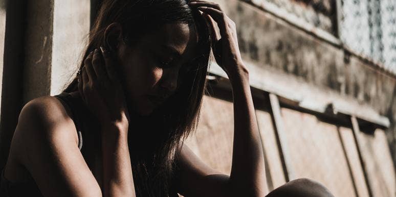 What It's Really Like To Have An Ectopic Pregnancy sad woman