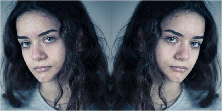emotional bullying mirrored image of bullied teen girl