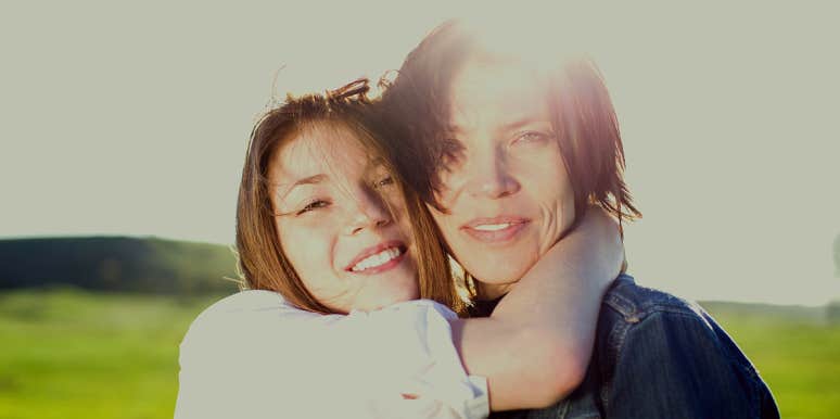 Emotionally immature parents Mother and daughter outdoors
