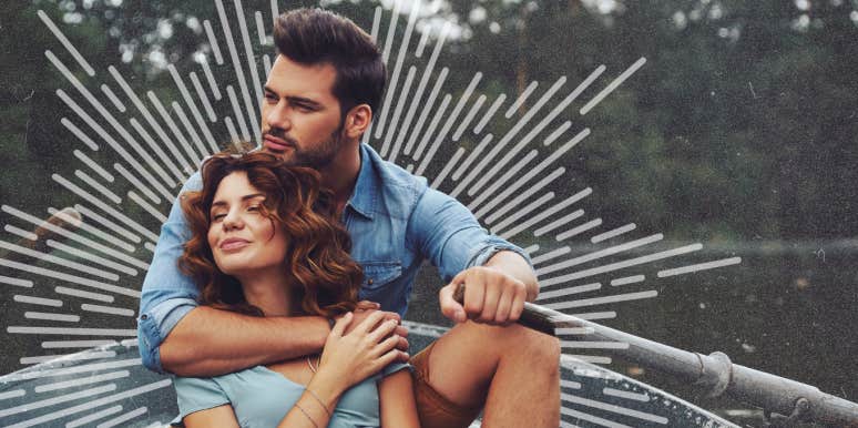 Couple on a row boat