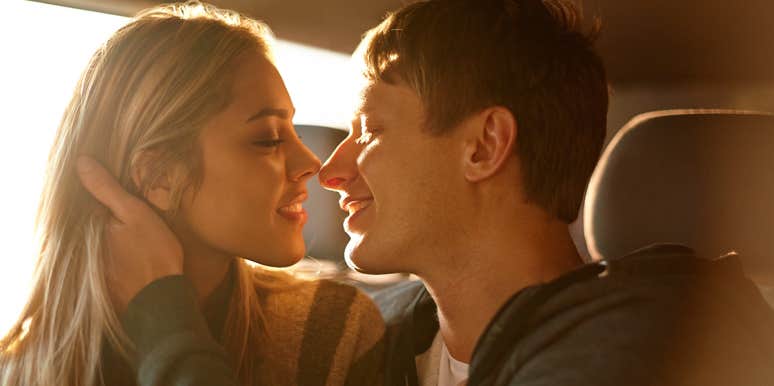 8 Things To Consider When Dating A Friend’s Ex Couple about to kiss in a vehicle