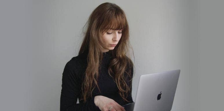 girl on laptop girl on laptop