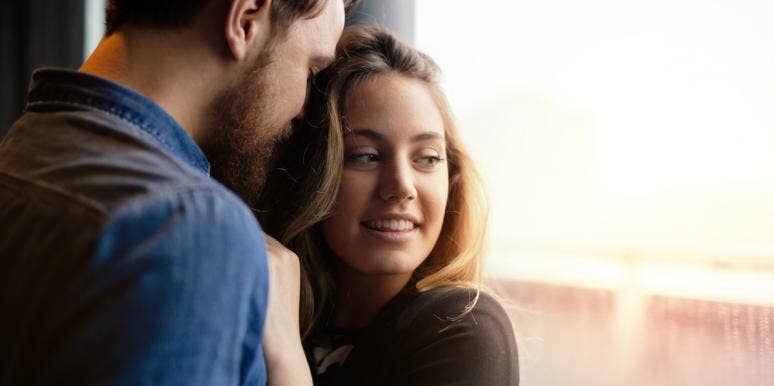 Fall In Love When You're Ready, Not When You're Lonely couple hugging