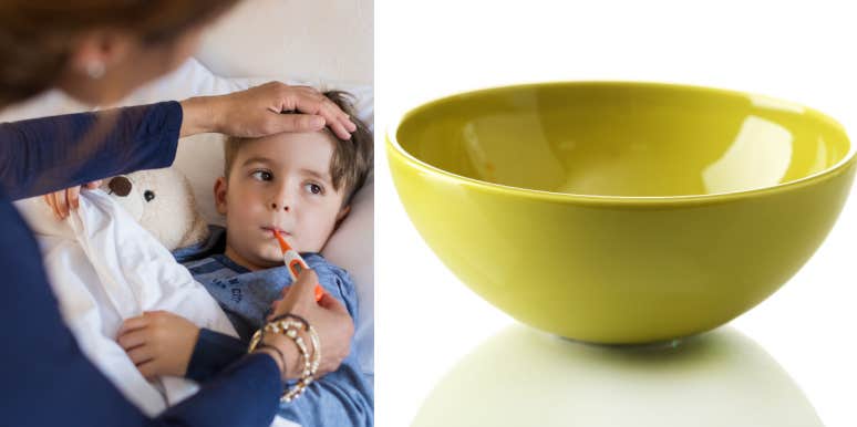 Mom's Revelation That Her 'Family Sick Bowl' Is Used For Cooking Divides The Internet Sick child, bowl