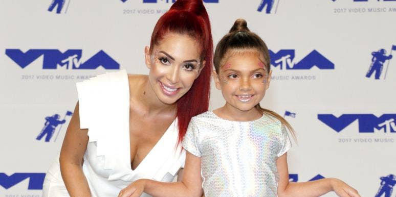 Farrah Abraham Slammed For Posting Photo Of 12-Year-Old Daughter Holding Pregnancy Test farrah abraham and daughter sophia