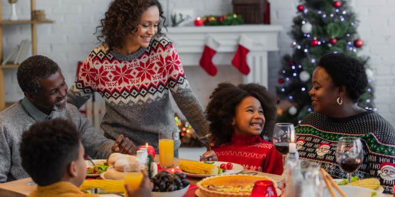 Mother-In-Law Forced Woman To Try On 'Too Small' Coat In Front Of Everyone Family at holiday dinner