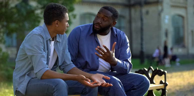 Man Threatens To Cut Son's College Fund If He Doesn't Come Visit Father and son arguing
