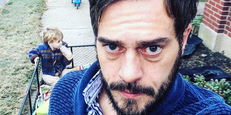 What It's Really Like To Marry A Fatherless Son photo of author with kids provided by author
