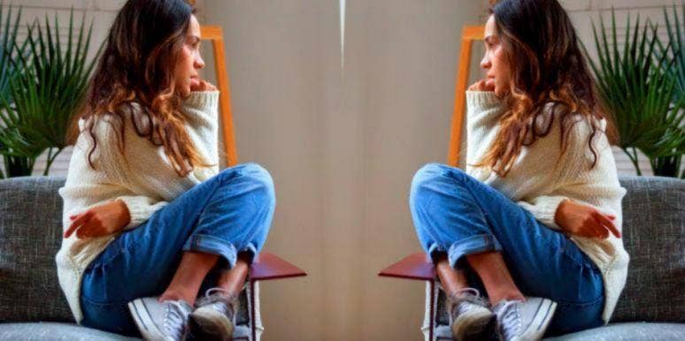 How To Deal With A Constant Fear Of Losing Your Job worried woman sitting on a chair