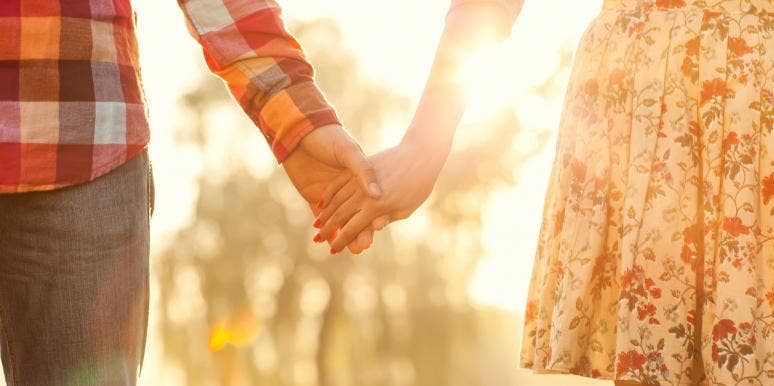 I Will Always Remember The First Time I Held Your Hand couple holding hands