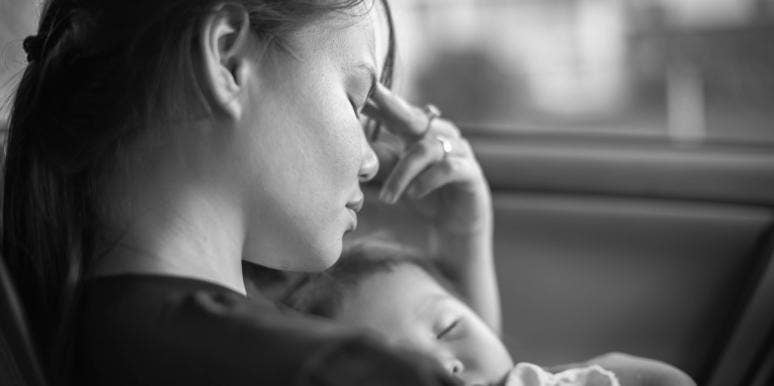 first-time mother with postpartum depression