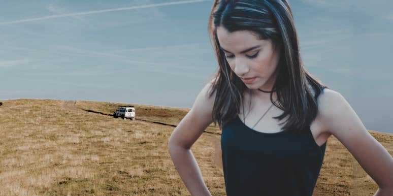 Woman worried after being driven down a road by a stranger
