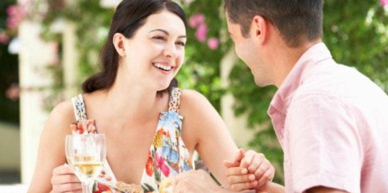 A couple on a first date a couple on a first date