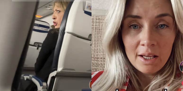 Flight Attendant Responds To Video Of Passenger Shushing A Crying Baby On A Plane Flight attendant, passenger, TikTok