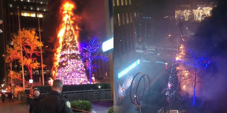 Fox News Christmas Tree Burning Prompts Aggressive Reactions From Employees Fox News Christmas tree burning