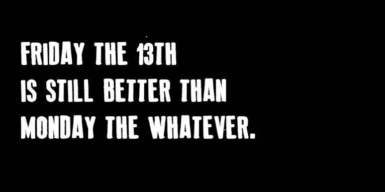 Superstitions Abound- Friday13th