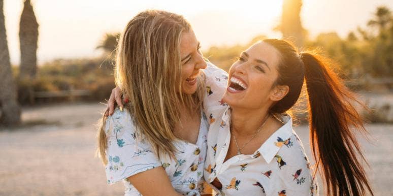 To My Best Friend, Please Continue To Catch Me When I Fall woman holding up other woman