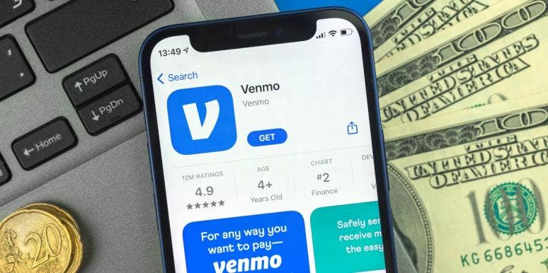 venmo app on smartphone