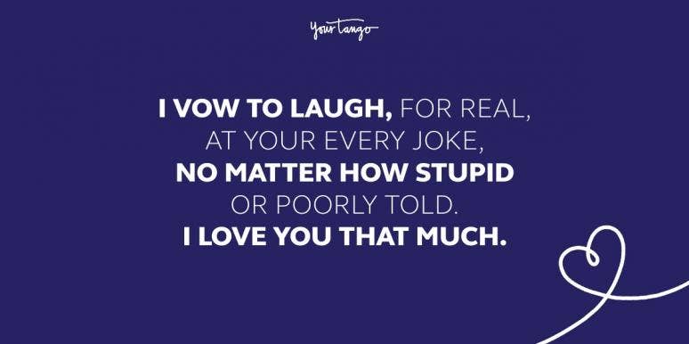 56 Funny Wedding Vows To Make Your Guests Laugh funny wedding vow