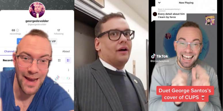 George Santos' Profile on Smule Karaoke App Dug Up By TikToker TikToker BroadwayBob and George Santos