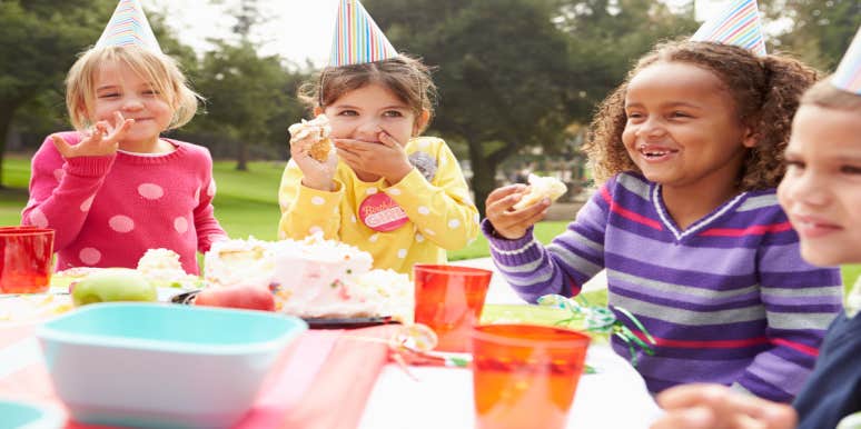 Mom Upset Over Daughter's Classmates Excluding Her From Birthday Party little girls at birthday party