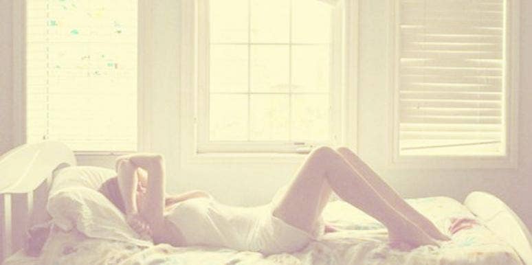 girl laying in bed girl laying in bed