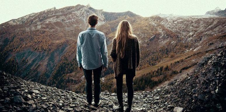 couple on mountain