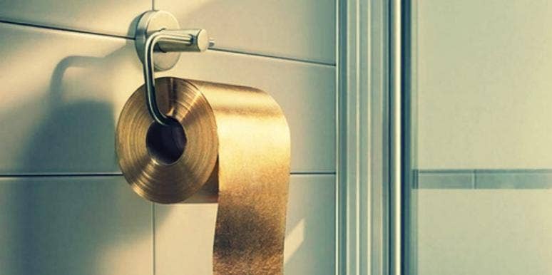 golden toilet paper