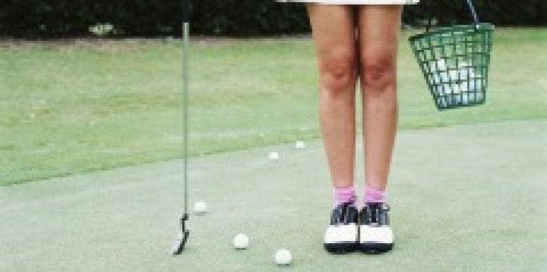 golf player woman golf player woman