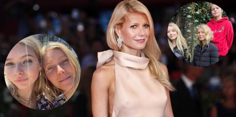 Gwyneth Paltrow and two kids, Apple and Moses Martin