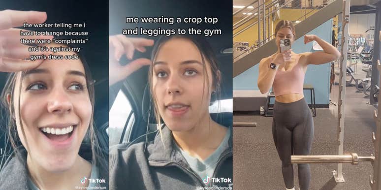 Fitness Guru Gets Shamed For Revealing Gym Outfit TikToker at gym