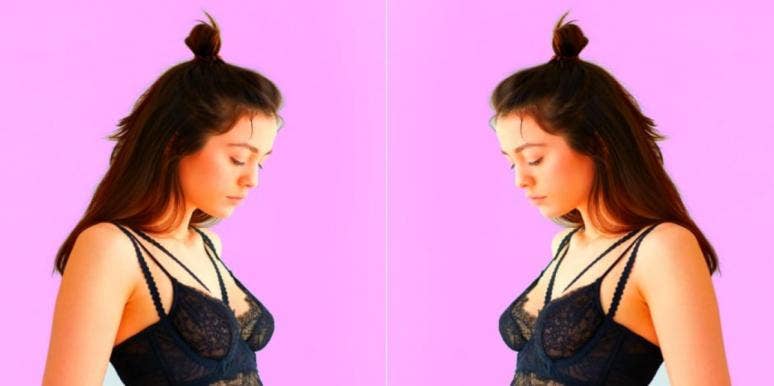 35 Best Half-Up Half-Down Bun Hairstyles That Don't Look Messy woman with half up half down bun