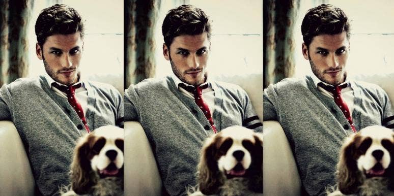 hot guy with a dog hot guy with a dog