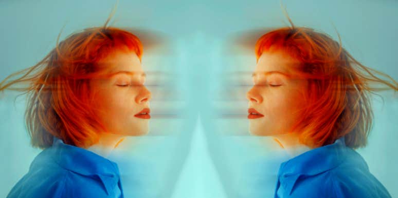 5 Signs Your Energy Is On A High Vibrational Frequency double image of woman with orange hair