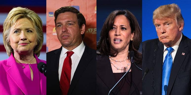 Can Kamala Harris Win The Presidency In 2024 Against Ron DeSantis Or Donald Trump? hillary clinton ron desantis kamala harris donald trump