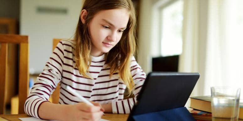 I Homeschool My Kids Because Public Education Breeds Passive Drones girl at home school