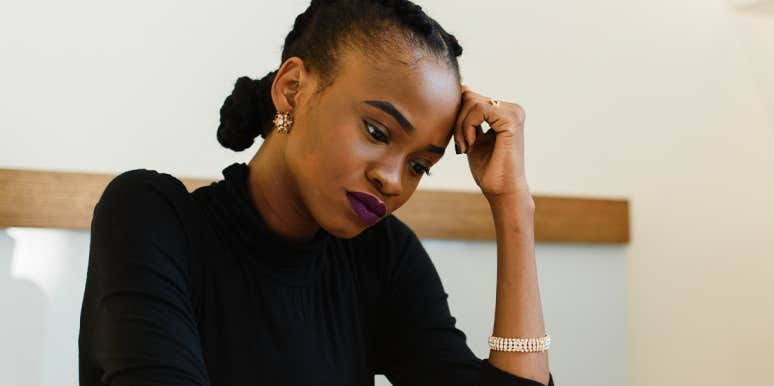 The Honest Truth Behind Being Afraid Of Letting People In woman worrying