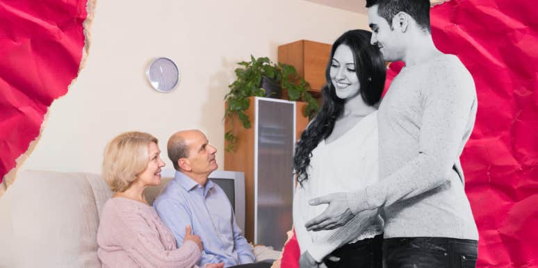 Woman Introducing boyfriend to her parents