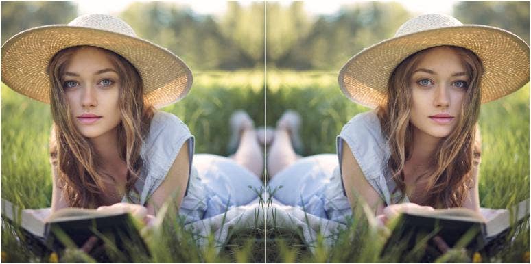 how do hobbies help mental health mirrored image of woman reading on the grass