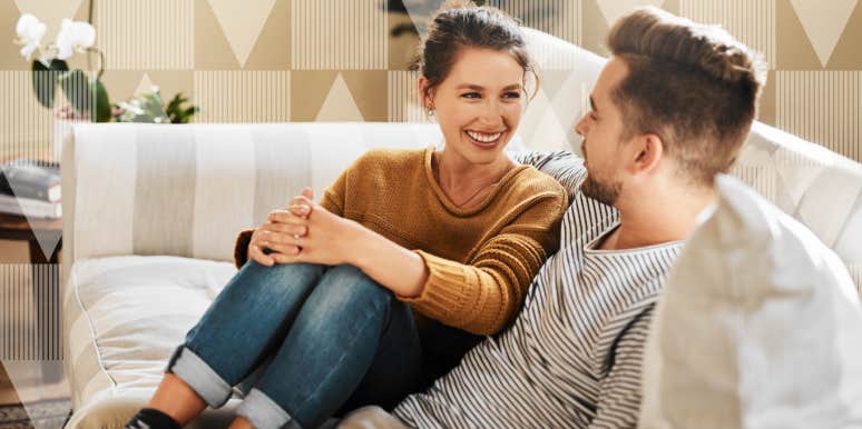 healthy couple enjoying each others company