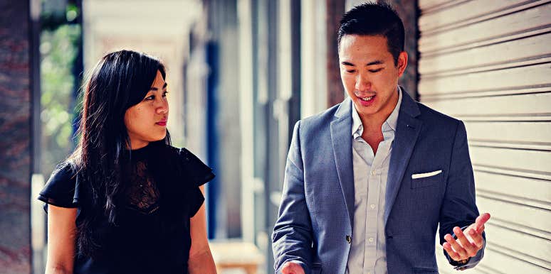 how to communicate clearly without sounding like a jerk male and female colleagues walking and talking